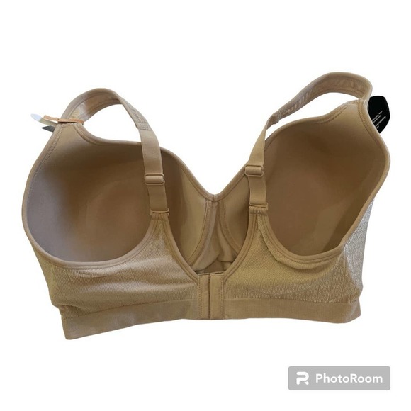 Bali Women's Comfort Revolution Wireless Full-Coverage Bra Almond 42DD DF3463 - Picture 4 of 6